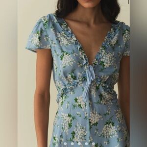Doen Tayla Dress - Sky May Bell Floral BNWT Size Small